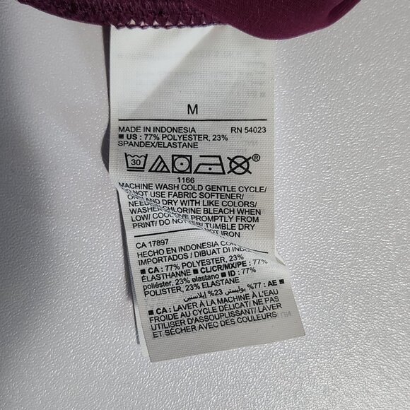 Old Navy Burgundy Red Extra High-Rise Stretch Leggings - Size M - Picture 8 of 13